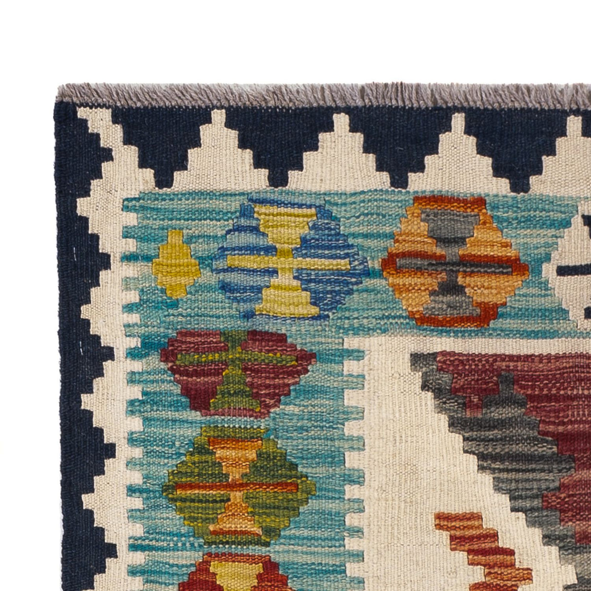 Tapis Kelim - Splash - 130 x 86 cm - multicolore