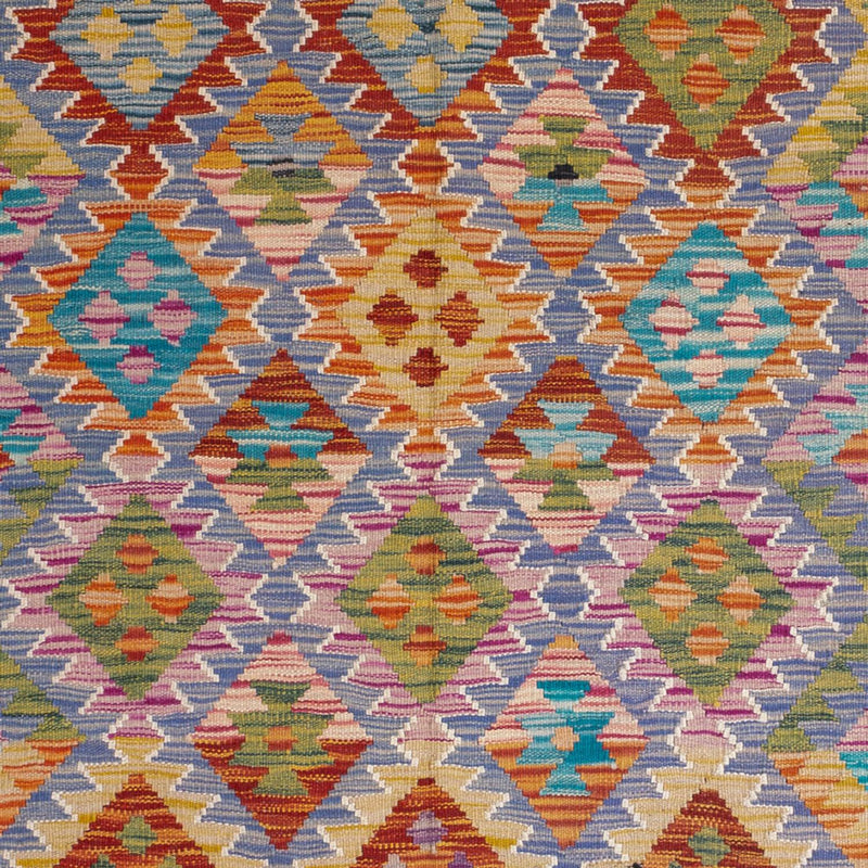 Tapis Kelim - Splash - 204 x 148 cm - multicolore