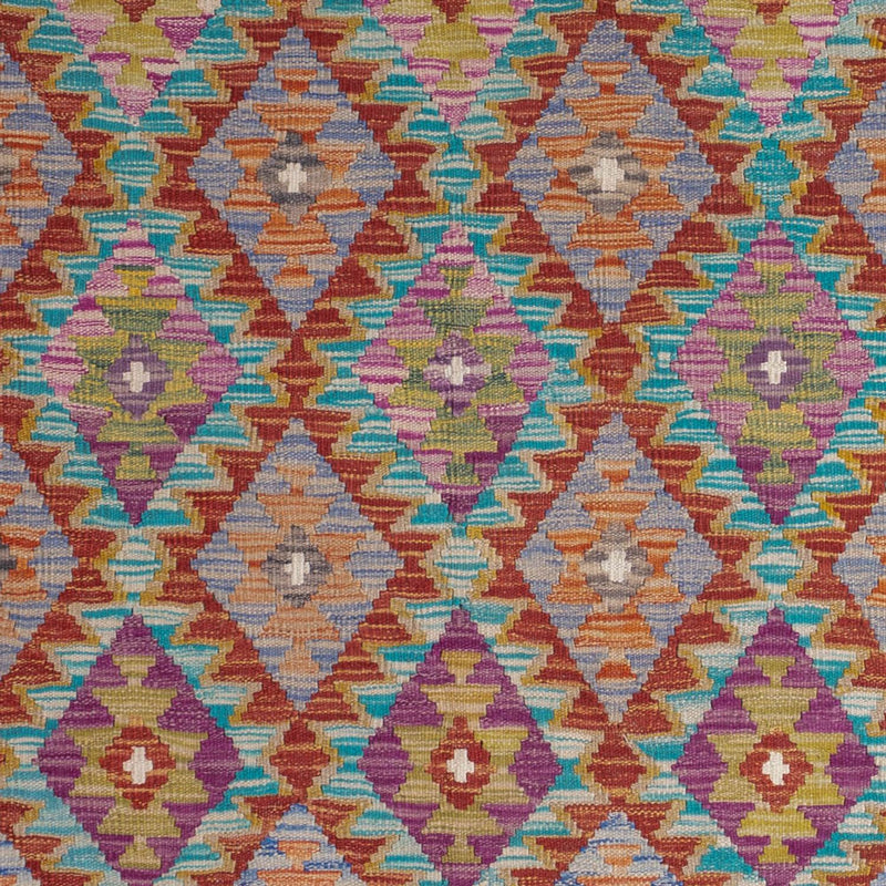 Tapis Kelim - Splash - 198 x 150 cm - multicolore