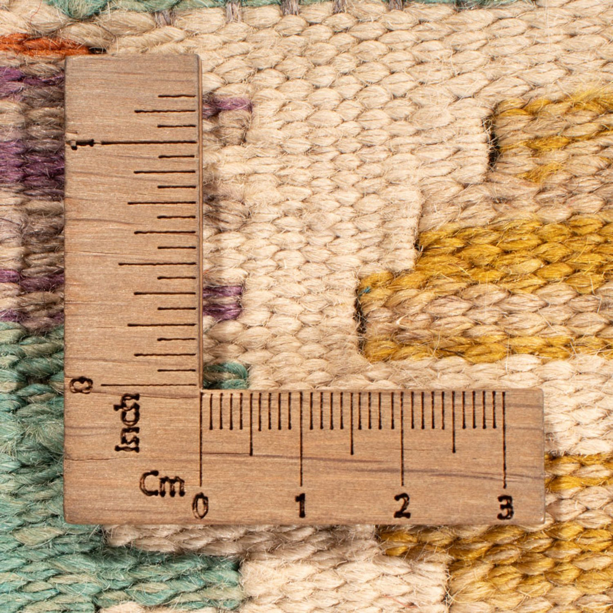 Tapis Kelim - Splash - 197 x 156 cm - multicolore