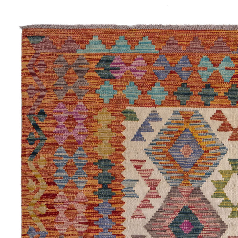 Tapis Kelim - Splash - 198 x 149 cm - multicolore