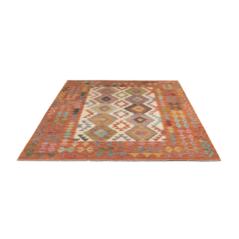 Tapis Kelim - Splash - 198 x 149 cm - multicolore