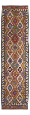 Tapis de couloir Tapis Kelim - Splash - 295 x 85 cm - multicolore
