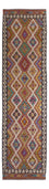 Tapis de couloir Tapis Kelim - Splash - 295 x 85 cm - multicolore