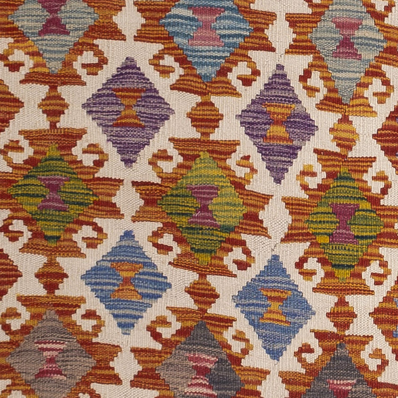 Tapis de couloir Tapis Kelim - Splash - 269 x 84 cm - multicolore