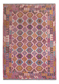 Tapis Kelim - Splash - 254 x 177 cm - multicolore