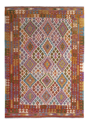 Tapis Kelim - Splash - 236 x 170 cm - multicolore