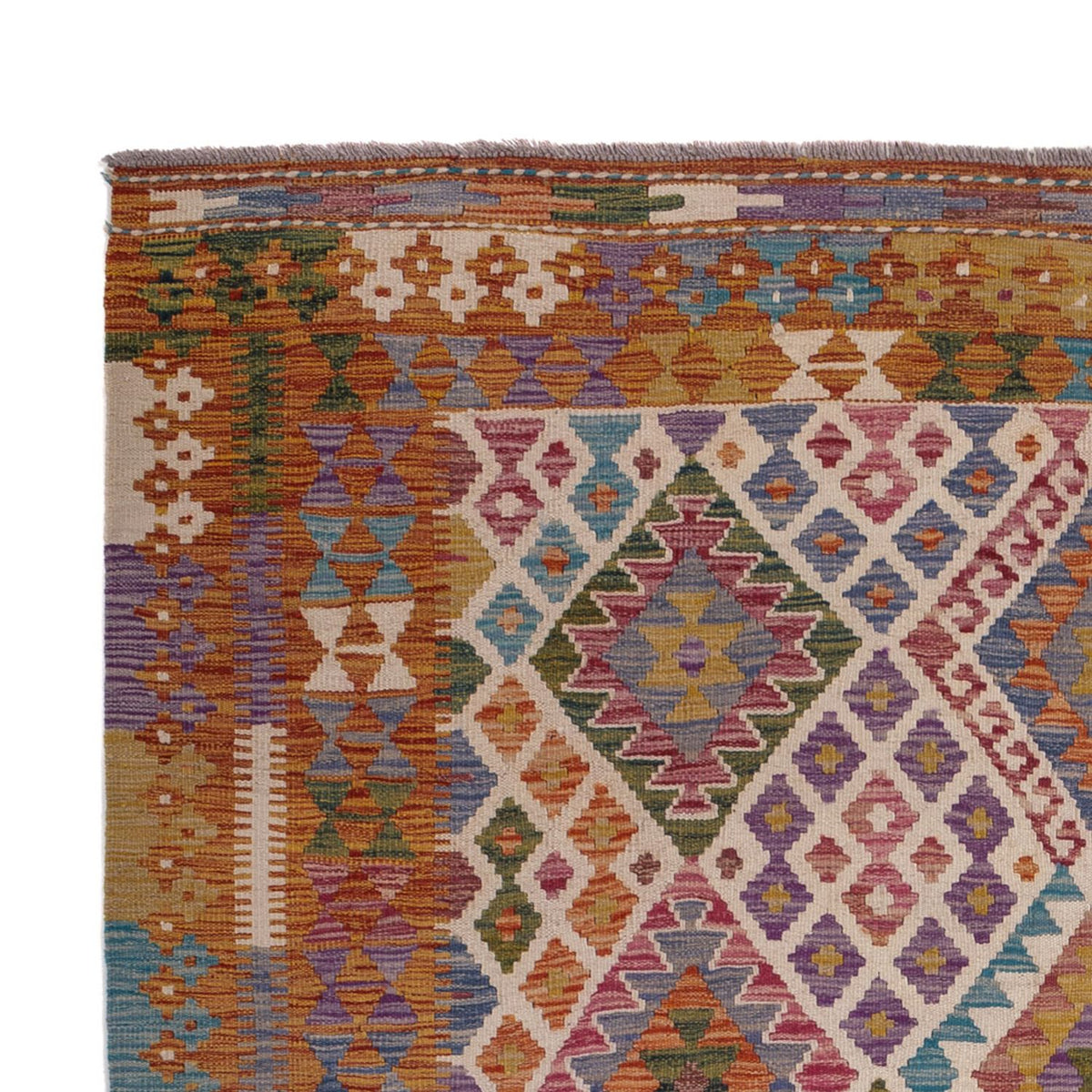 Tapis Kelim - Splash - 236 x 170 cm - multicolore