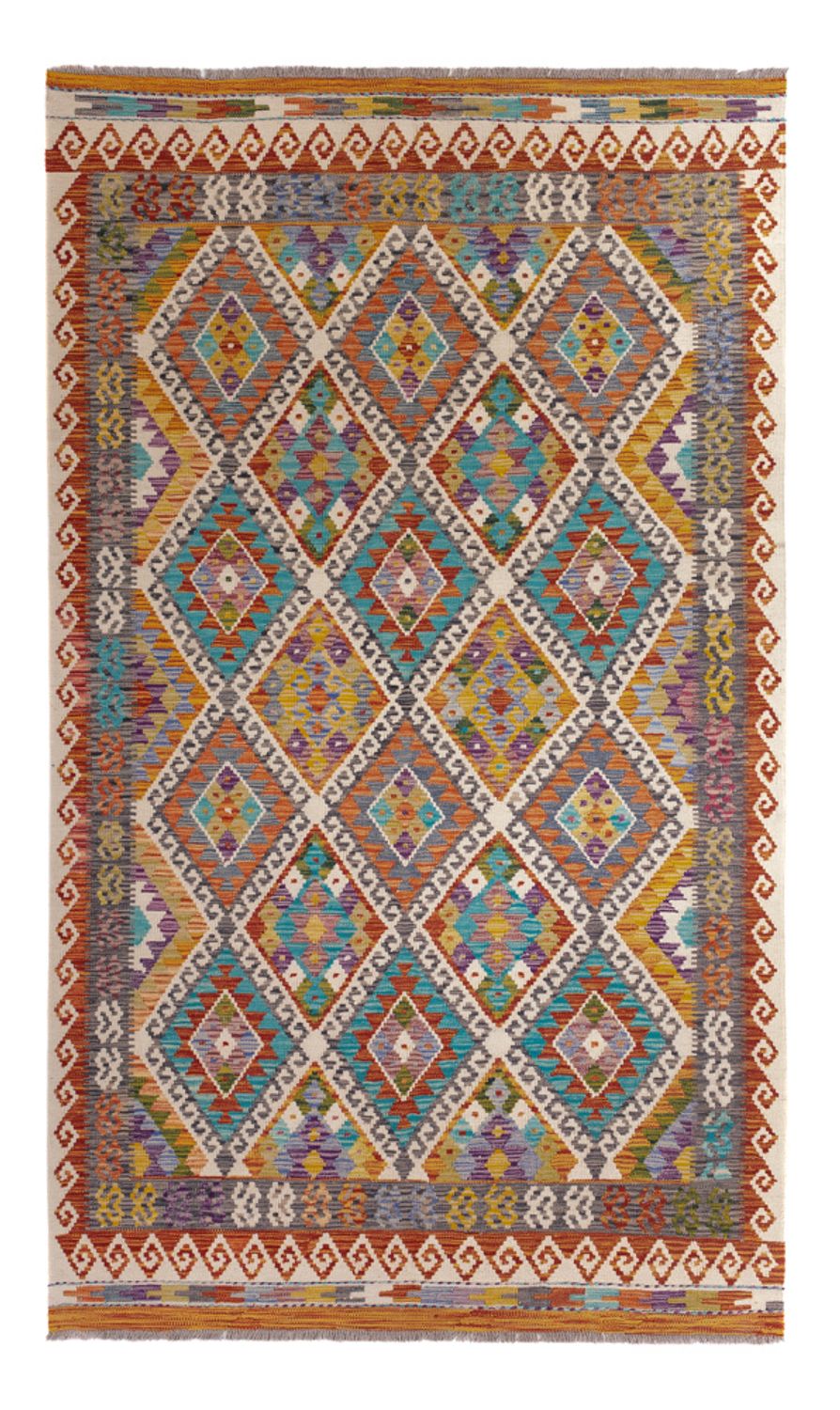 Tapis Kelim - Splash - 246 x 153 cm - multicolore