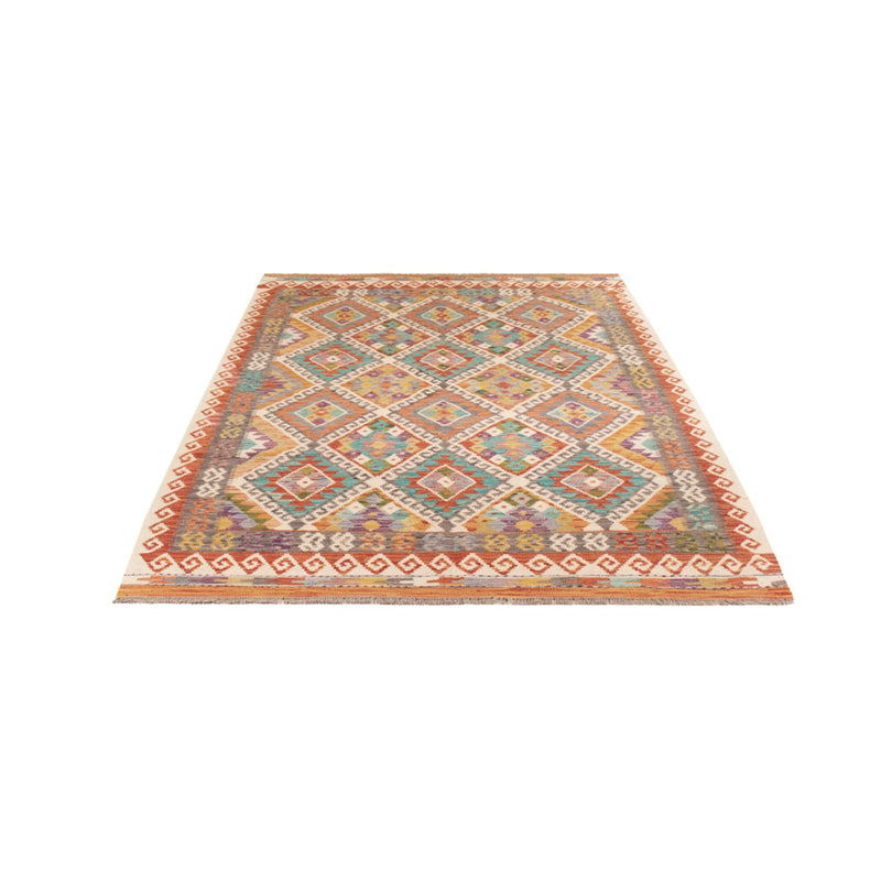 Tapis Kelim - Splash - 246 x 153 cm - multicolore