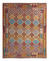 Tapis Kelim - Splash - 247 x 201 cm - multicolore