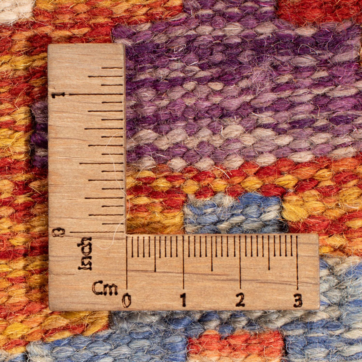 Tapis Kelim - Splash - 247 x 201 cm - multicolore