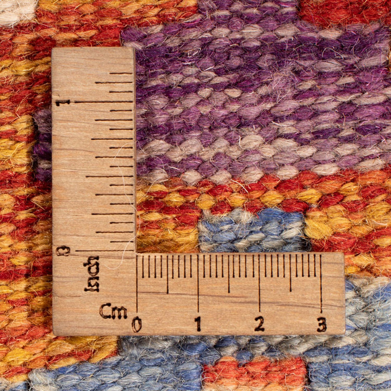 Tapis Kelim - Splash - 247 x 201 cm - multicolore