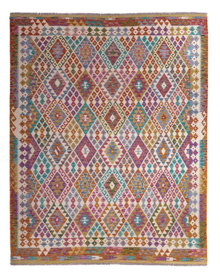 Tapis Kelim - Splash - 246 x 204 cm - multicolore