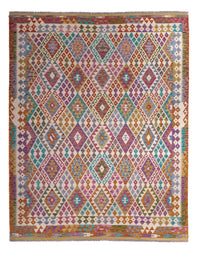 Tapis Kelim - Splash - 246 x 204 cm - multicolore
