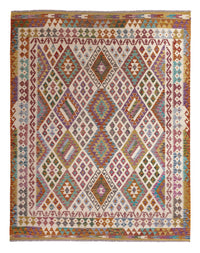 Tapis Kelim - Splash - 243 x 201 cm - multicolore