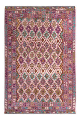 Tapis Kelim - Splash - 308 x 215 cm - multicolore