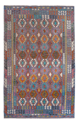 Tapis Kelim - Splash - 301 x 201 cm - multicolore