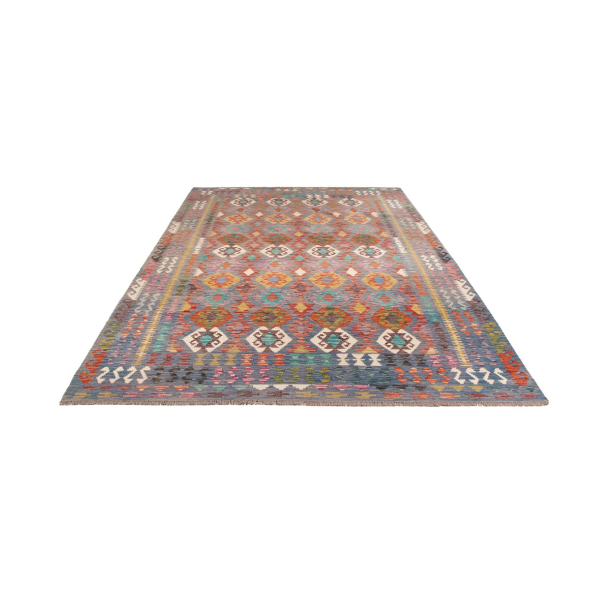 Tapis Kelim - Splash - 301 x 201 cm - multicolore