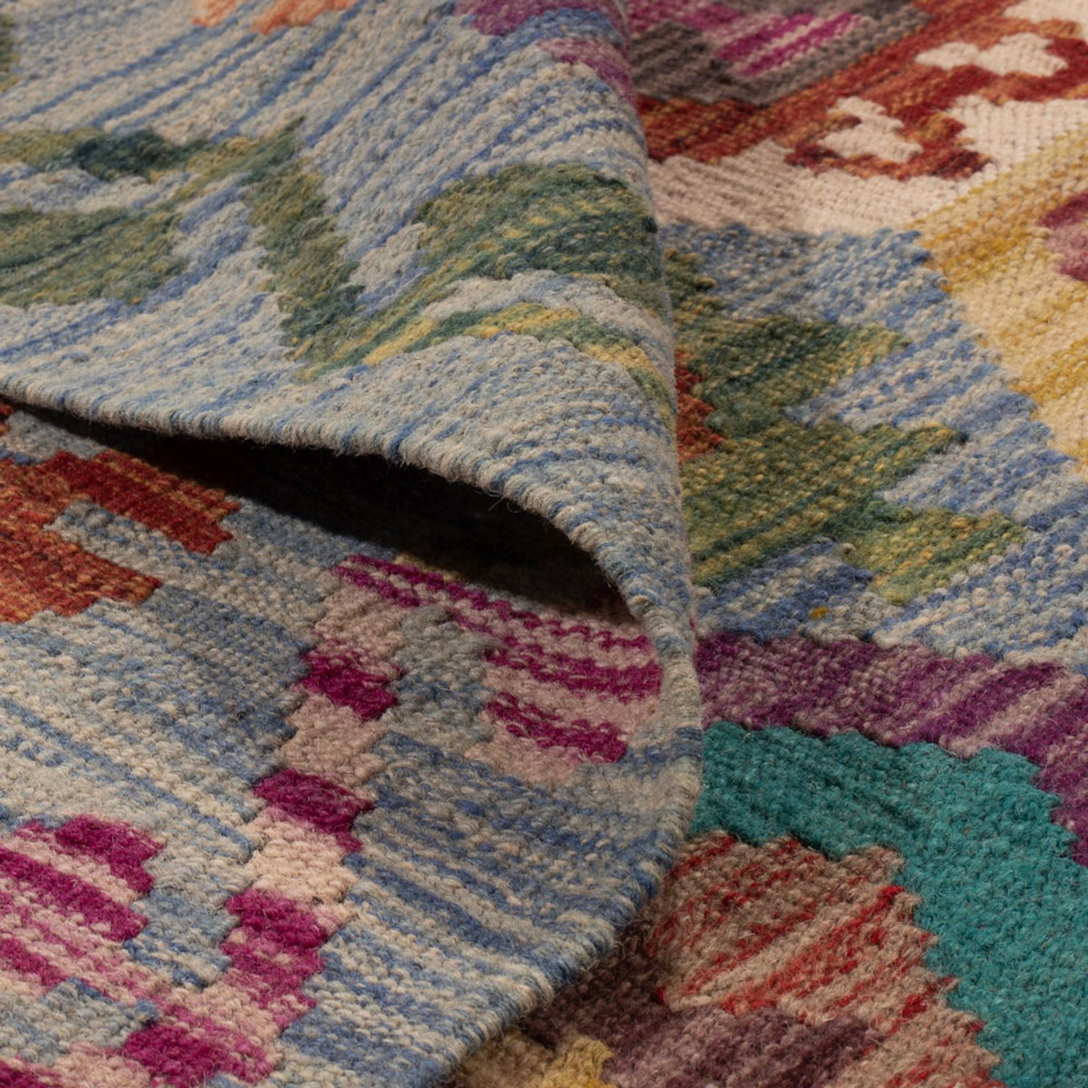 Tapis Kelim - Splash - 300 x 203 cm - multicolore