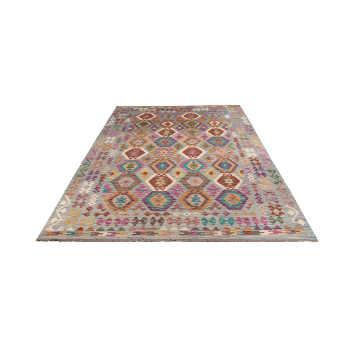 Tapis Kelim - Splash - 300 x 203 cm - multicolore