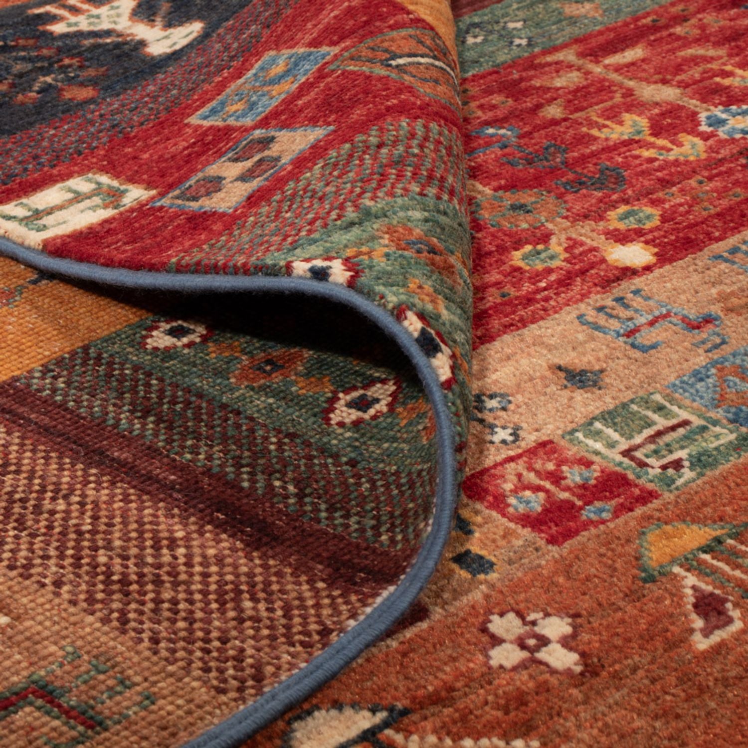 Tapis Gabbeh - Loribaft Persan - 250 x 173 cm - multicolore