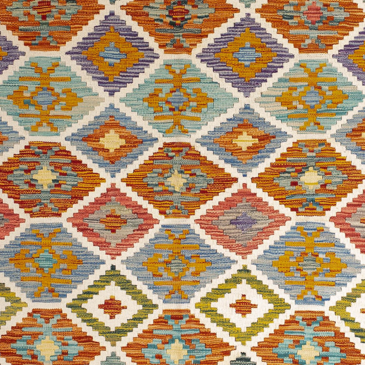 Tapis Kelim - Splash - 238 x 178 cm - multicolore