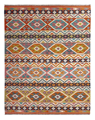 Tapis Kelim - Splash - 197 x 154 cm - multicolore