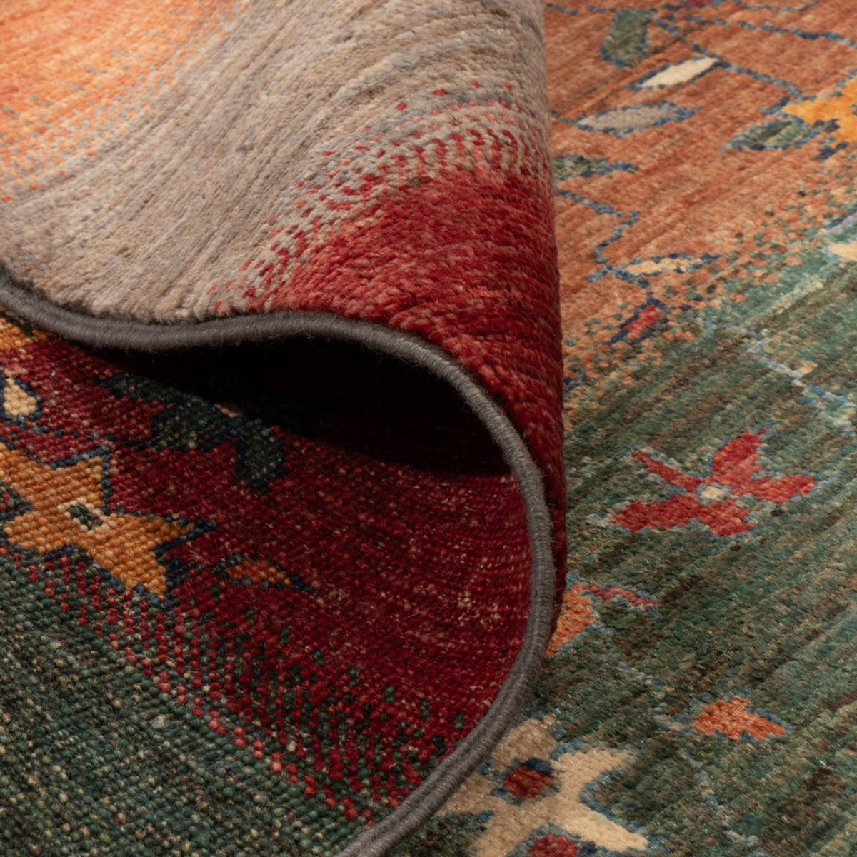 Tapis Gabbeh - Loribaft Persan - 193 x 158 cm - multicolore