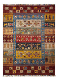 Tapis Gabbeh - Loribaft Persan - 143 x 105 cm - multicolore