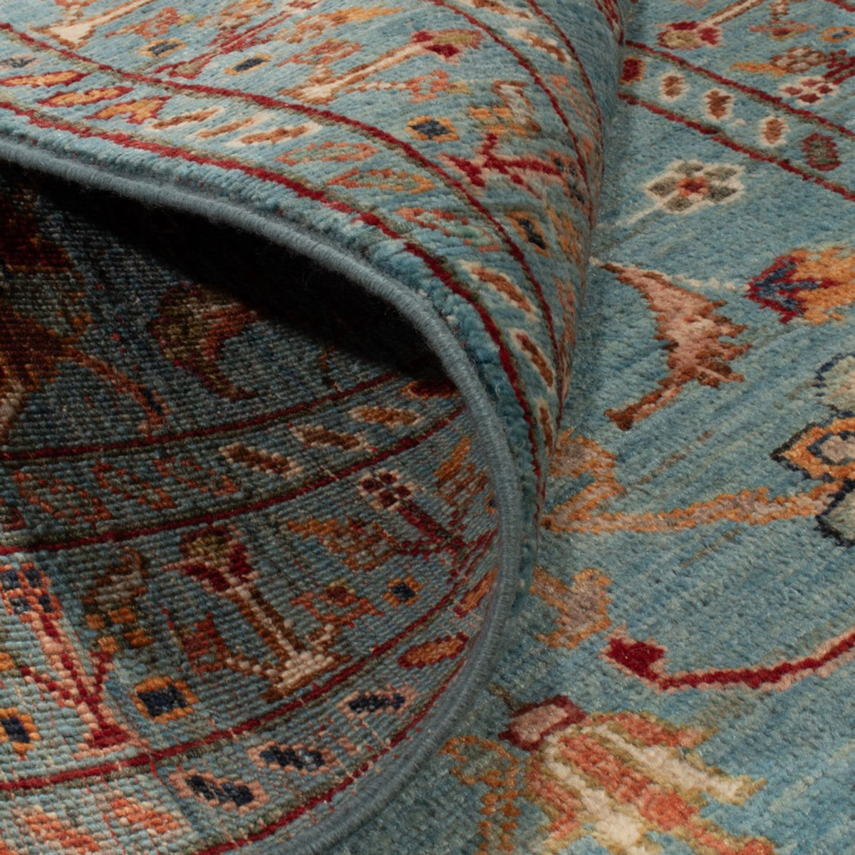 Tapis de couloir Tapis Ziegler - Ariana - 237 x 82 cm - bleu