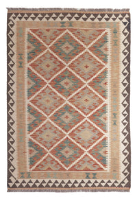 Tapis Kelim - Splash - 179 x 124 cm - multicolore