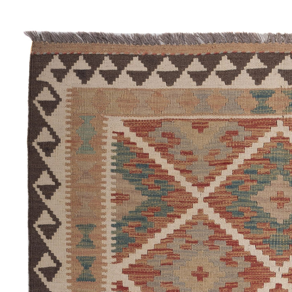 Tapis Kelim - Splash - 179 x 124 cm - multicolore