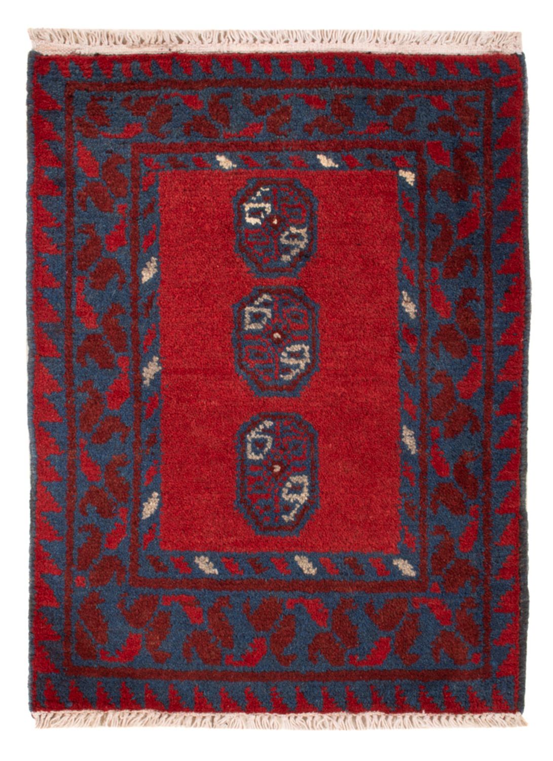 Tapis afghan - Filpa - 66 x 49 cm - rouge