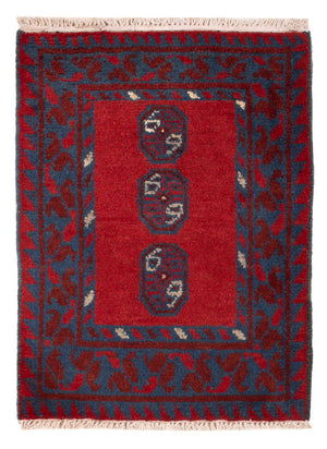 Tapis afghan - Filpa - 66 x 49 cm - rouge