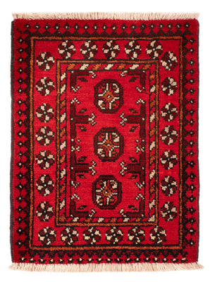 Tapis afghan - Filpa - 65 x 51 cm - rouge