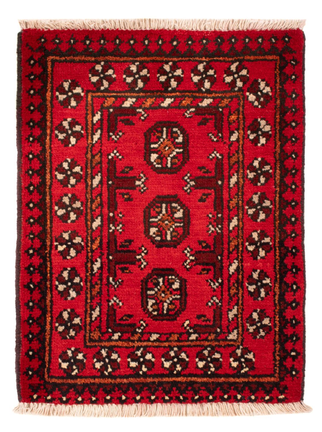 Tapis afghan - Filpa - 65 x 51 cm - rouge