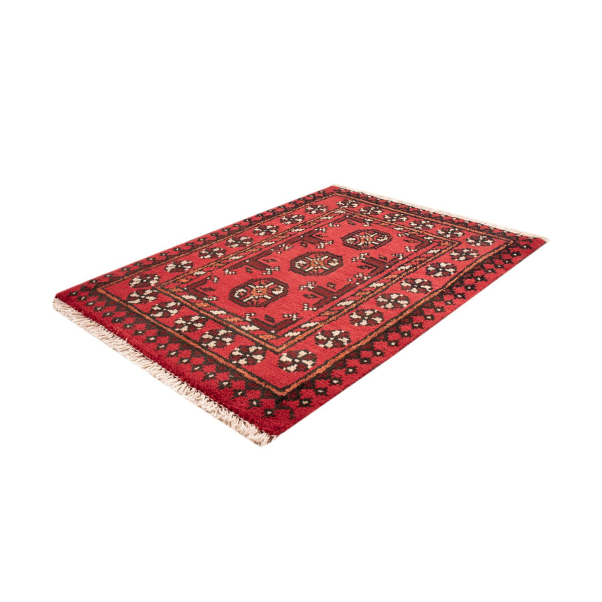 Tapis afghan - Filpa - 65 x 51 cm - rouge