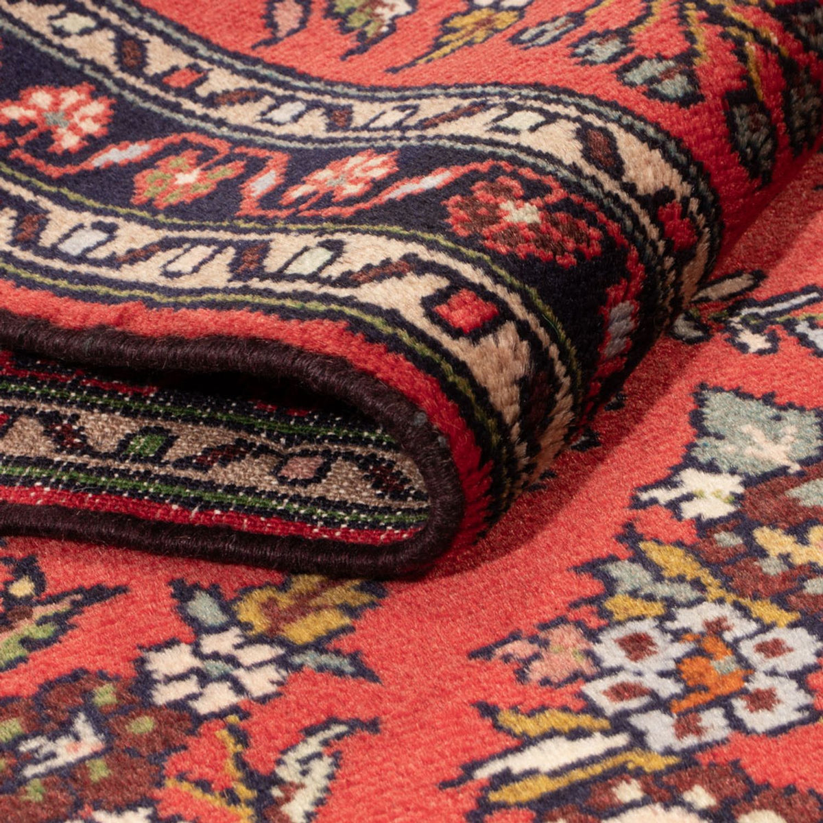 Tapis de couloir Tapis persan - Nomadic - 210 x 80 cm - rouge