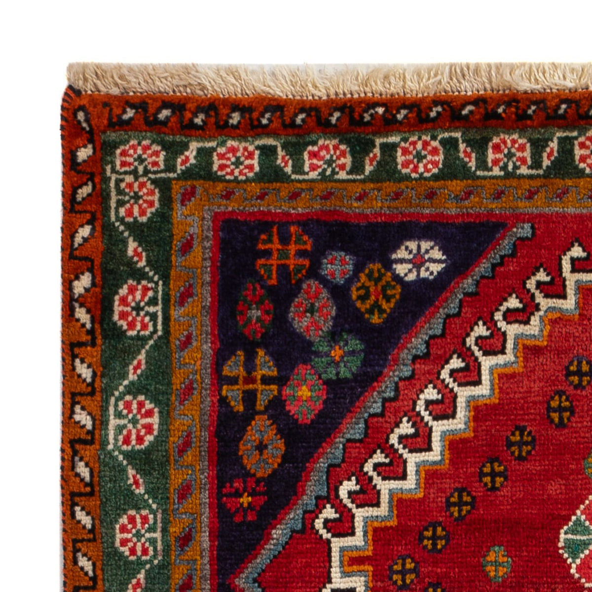Tapis persan - Nomadic - 128 x 94 cm - rouge