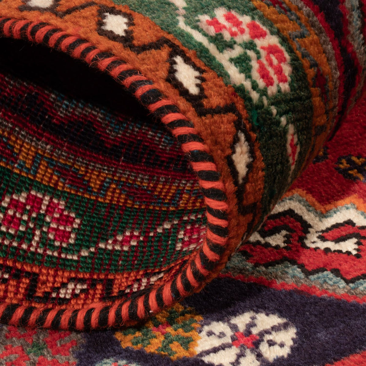 Tapis persan - Nomadic - 128 x 94 cm - rouge