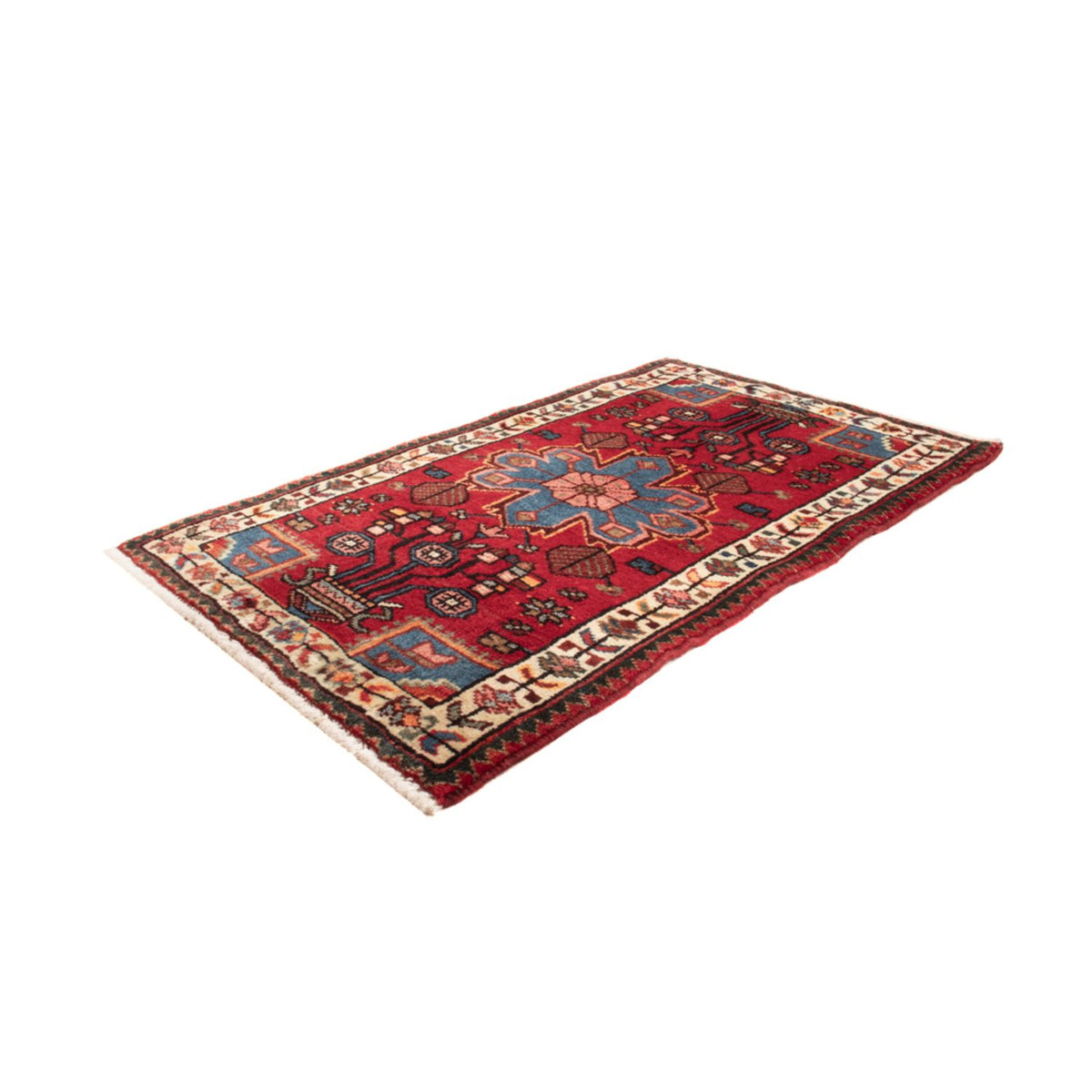 Tapis persan - Nomadic - 88 x 54 cm - rouge