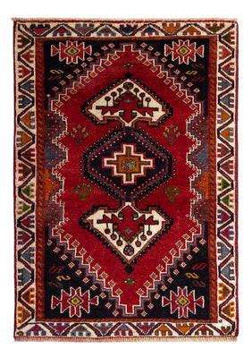 Tapis persan - Nomadic - 119 x 81 cm - rouge foncé