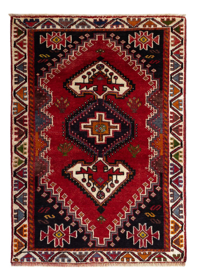 Tapis persan - Nomadic - 119 x 81 cm - rouge foncé