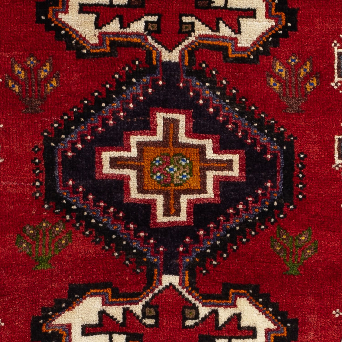 Tapis persan - Nomadic - 119 x 81 cm - rouge foncé