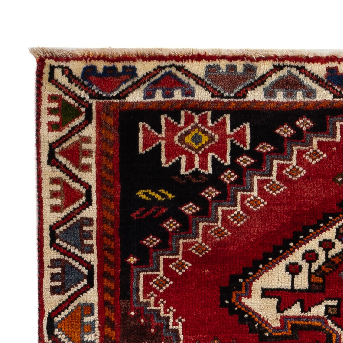 Tapis persan - Nomadic - 119 x 81 cm - rouge foncé