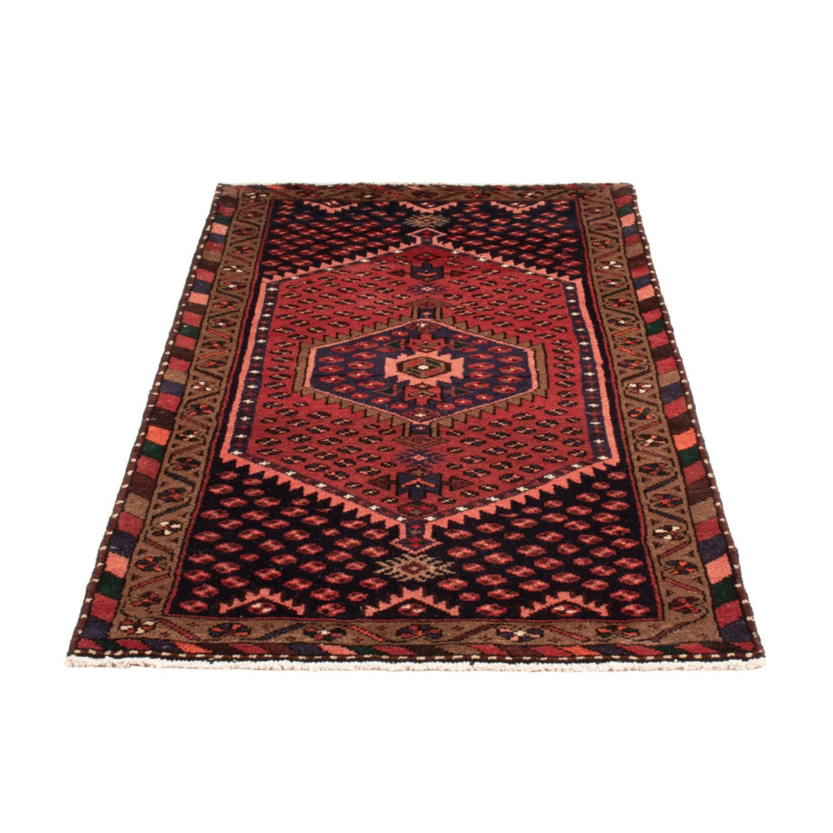 Tapis persan - Nomadic - 153 x 74 cm - rouge foncé