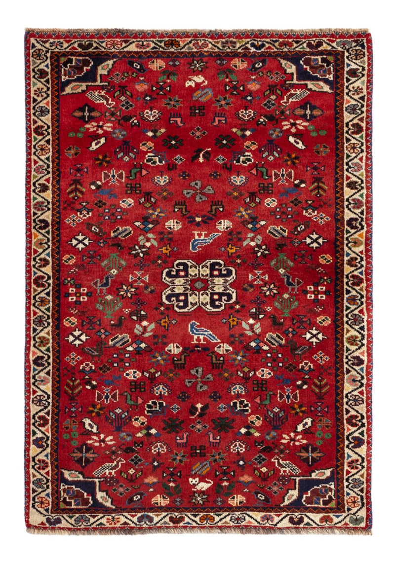 Tapis persan - Nomadic - 109 x 73 cm - rouge foncé