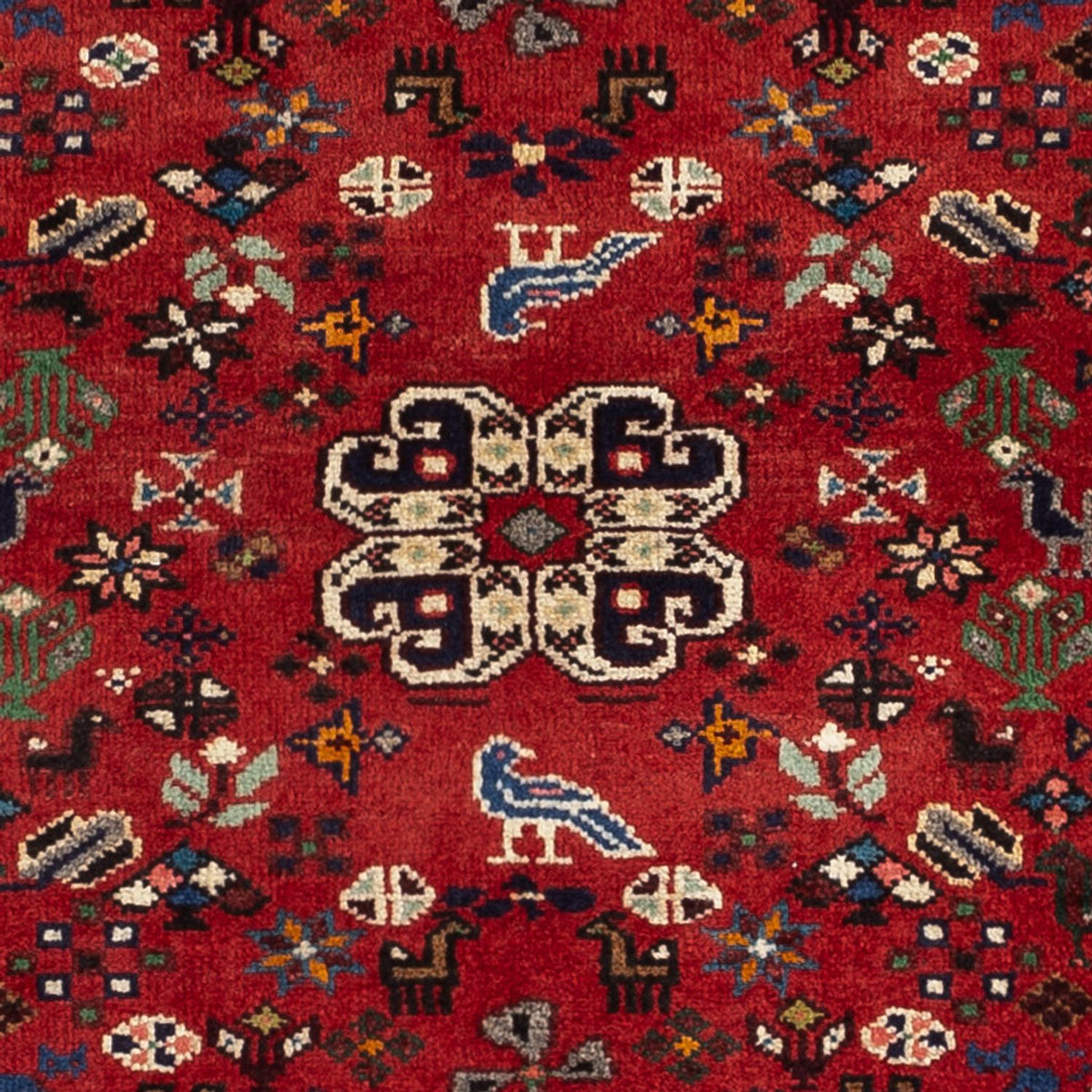 Tapis persan - Nomadic - 109 x 73 cm - rouge foncé