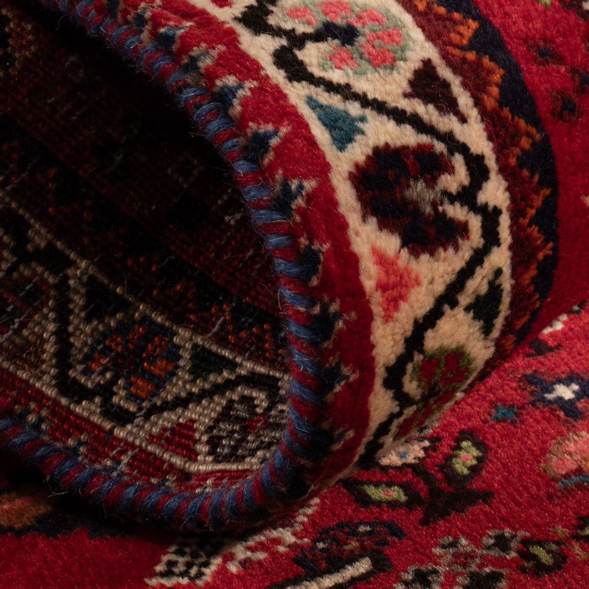 Tapis persan - Nomadic - 109 x 73 cm - rouge foncé